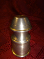 Antique zinc pepper shaker, height 7.5 cm. He has!