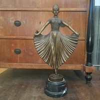 Art  Deco bronz szobor