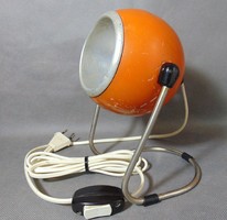 Retro formatervezett narancs  asztali lámpa