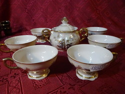 Japanese porcelain, six-person coffee set, seven pieces. He has!
