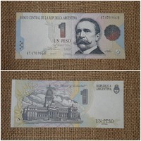Argentine 1 peso paper money