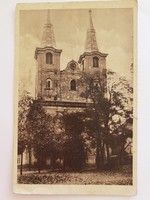 Régi képeslap templom Ipolyság Šahy 1938
