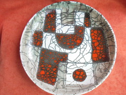 Pál Ferenc stílusú kerámia fali tányér