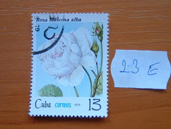 KUBA 13 (C) 1979 RÓZSÁK Fehér mohás rózsa 23E