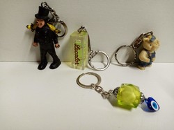 Retro key chain collection in one. 4 pcs