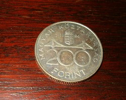 ezüst 200 as Deák Ferenc 1994 fém pénz érme 1 forintról KIÁRUSÍTÁS