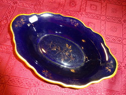 German porcelain, cobalt blue, oval table centerpiece, length 25.5 cm. He has!