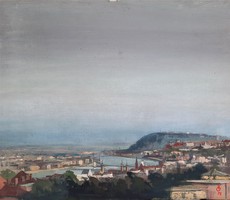 Ősz Dénes Budapest festménye
