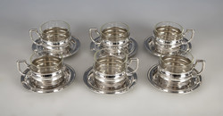 Silver 6 person cup set