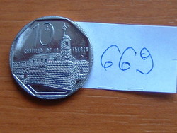 KUBA KONVERTIBILIS 10 CENTAVOS 2000 Ottawa, Canada CASILLO DE LA FUERZA Coin ↑O↓ # 669