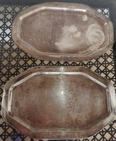 Large, thick silver-plated, master-marked tray