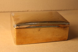 Argentor (wien) cigar serving copper box with wooden insert
