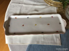 Zsolnay porcelán sütis tál, antik 41x15,5 cm