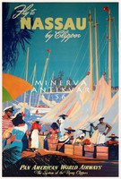Retro utazási reklám egzotikus kikötő bazár tengerész matróz pálmaTávol-Kelet Vintage plakát reprint