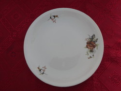 Alföld porcelain cake plate with a brown rose. Its diameter is 19 cm. He has!