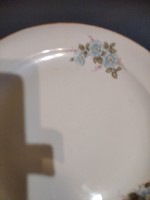 Kék virágos zsolnay lapos tányér