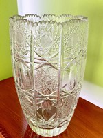 Lenyűgöző nagy ólomkristály váza 
