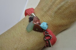 Very beautiful handmade bracelet with real gems