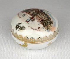 1C355 Régi bécsi Hofburg díszes porcelán bonbonier