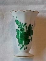 Herendi virágos mini váza vagy fogvájó ( kézzel festett)