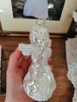 Nagy méretű üveg angyal karácsonyfadísz Holland