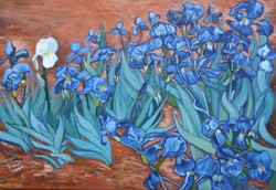 The White Iris, Vincent Van Gogh - Based on the painting Iris