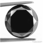 Csodás fekete labor gyémánt/moissanit Dél- Afrikából 2,2 ct
