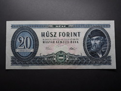 20 Ft 1975 bankjegy - Régi, retró papír kék húsz forintos papírpénz eladó
