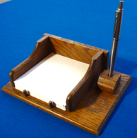 RETRO asztali toll és jegyzettömb tartó (holland bútorgyár terméke)