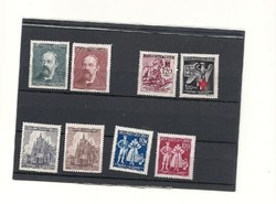III. Birodalom megszállási bélyegek sorok darabok Deutsche Reich Cseh morva postatiszta KIÁRUSÍTÁS  