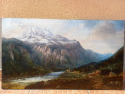 Tájkép 1873-ból - Karl Heffner festménye