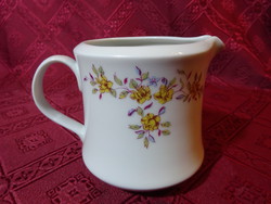 Alföldi porcelain, yellow floral milk jug, height 8.5 cm. He has!