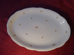 Zsolnay porcelain, antique, large meat bowl with shield seal. He has!