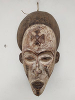 Antik afrikai Afrika Chokwe népcsoport maszk Angola zk20 dob v.