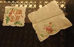 Húsvéti nyuszis hímzett terítő pár