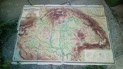 Hatalmas Magyarország domborzati térkép 1932-bol