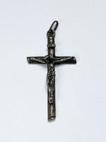 Silver crucifix pendant.