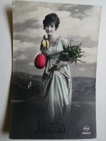 Antik nosztalgikus  képeslapok- vintage--húsvét