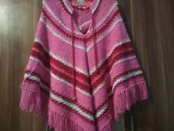 Sale!! Knitted poncho for 6-10 year old girls