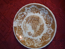 Royal tudor ware English porcelain teacup coaster, diameter 14.5 cm. He has!