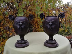 Special Vase Made of Pewter - Art Nouveau, Decorative Flower Pot, Collectible with 1 or 2 Pieces