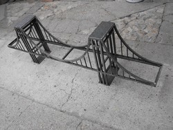 Extra Ritka Ipari Vas polc 180cm Híd Loft Retro Híd industrial vintage bútor