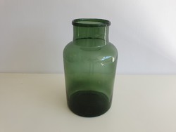 Régi vintage nagy méretű huta befőttesüveg befőttes üveg 5 literes