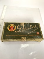 Diadal Szivarboboz szivarka doboz 1939 dohányipari termék, szelence, fémdoboz, irodai dísz dohányáru