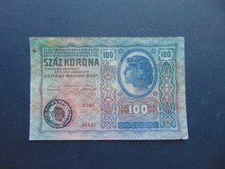 100 korona 1912 Románia Felülbélyegzés