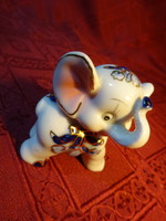 Em & em exclusive German porcelain elephant. Beautiful patterns and colors. He has!