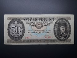 50 Forint 1986 - Régi, retró barna ötvenes bankjegy