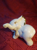 German porcelain, white elephant, length 10 cm. He has!