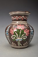 Vase of majolica from Hódmezővásárhely, hmv fever, 1930s.