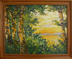 Moona - Dunaparti fák EREDETI OLAJFESTMÉNY